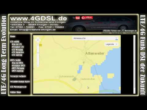 4GDSL   LTE in 88448 Attenweiler auf der Vodafone Netzkarte 03 09 2012