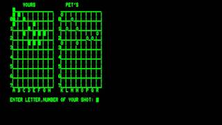 Battleship for the Commodore PET\Commodore CBM