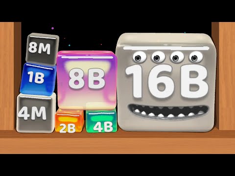 2048 JELLY CUBES - ASMR Gameplay (Reach 16B, Part 03)
