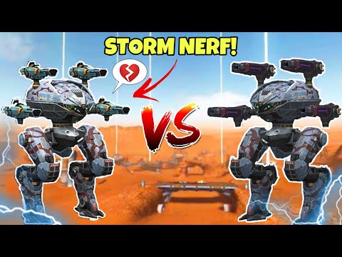 🔥 STORM VS CORONA AFTER THE STORM NERF! || WAR ROBOTS STORM REBALANCE! || TEST SERVER ||
