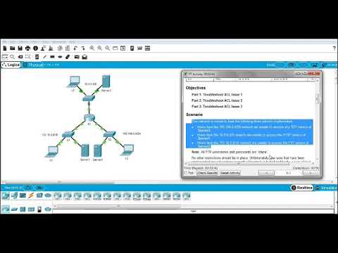 4.4.2.9 Packet Tracer - Troubleshooting IPv4 ACLs