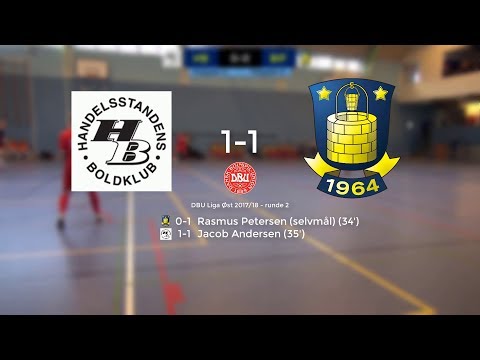 DBU Futsal Liga Øst 2. runde, 19. nov. 2017. HB - Brøndby IF 1-1 (0-0) highlights