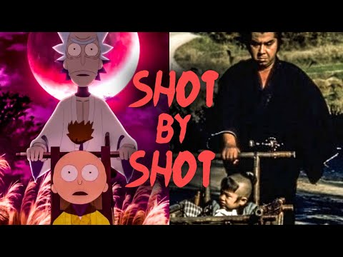 Rick and Morty Samurai & Shogun VS. Lone Wolf & Cub - Shot by Shot Comparison