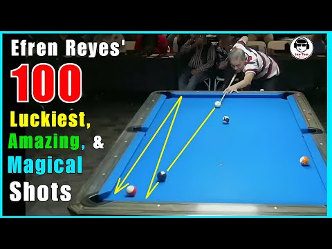 Efren Bata Reyes Greatest Shots | 100 Best Shots