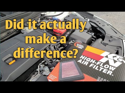 2018 Honda Accord 2.0t K&N drop in filter review