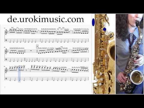 Saxophon Alt Lernen Adele Hello Teil#1 Saxophonunterricht Noten Schule Lied Lehrer Klasse Unterricht