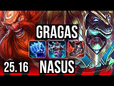 GRAGAS vs NASUS (TOP) | 8/2/16 | KR Diamond | 25.16