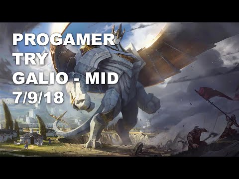 Progamer TRY Mid Galio vs Nautilus - KR Challenger Rank Game