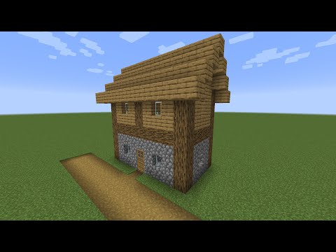How to build a Minecraft Village Big House (1.14 plains)
