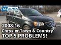 Top 5 Problems Chrysler Town Country Minivan 5th Generation 2008 16