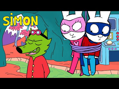 Capa de 🐺 O Lobo Pegou o Supercoelho! Como Ele Vai Escapar? 🦸‍♂️🚀 Simon | Episódios Completos 2h | T4