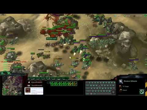 SC2 LotV Beta 1v1 - TvZ / Cactus Valley / Tank Drop into Sky-Terran (Liberators) + Ghosts w/ Nukes!