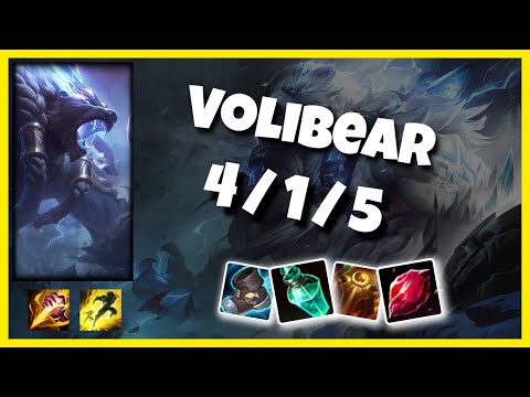 Volibear vs Nidalee KOREAN Challenger JUNGLE (4/1/5) Gameplay Replay - Patch 10.24