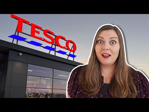 Compras em um supermercado britânico (compras pela primeira vez na Tesco)