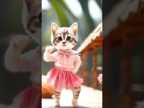 little cat dancing🥰❤️🥰🙏@kuldip singhania shorts#shortsvideo#cartoonshorts#shorts