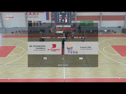 CEYBL U14, 12. 10. 2025, BK VIVIDBOOKS Pardubice - Fastav Zlín