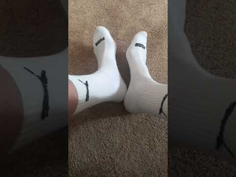 Crew White Puma Socks