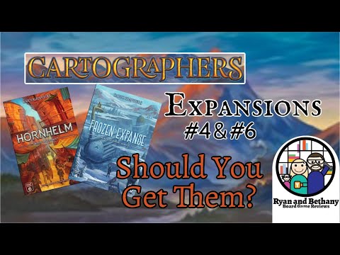Ryan and Bethany review Two Cartographers Map Packs! (Numbers 4 and 6)