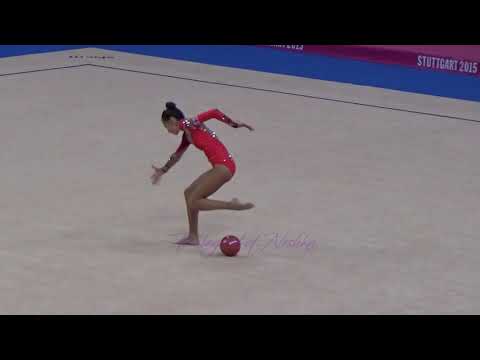 Natela BOLATAEVA (GEO) ball - 2015 Stuttgart worlds Qualifs