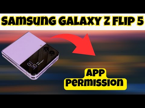 App Permission Samsung Galaxy Z Flip 5 || How to set app permissions || How to set apps settings