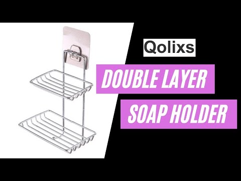 Stainless steel 2 layer ss soap rack 1725, size: 15*11*22