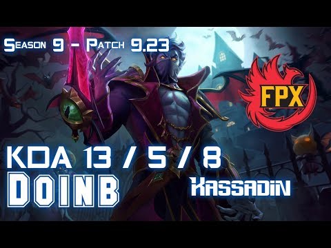 FPX Doinb KASSADIN vs RYZE Mid - Patch 9.23 KR Ranked