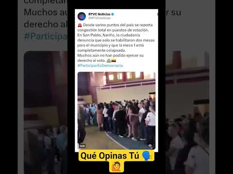 En San Pablo Nariño La Registraduría Perjudicó Al Pueblo Para Que No Votarán Por El Pacto Histórico
