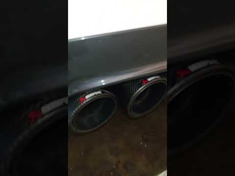 BMW M340i Akrapovic exhaust and stock downpipe