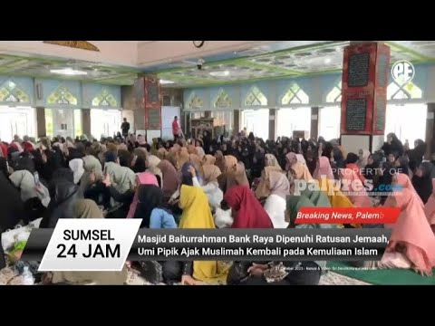Masjid Baiturrahman Bank Raya Dipenuhi Ratusan Jamaah