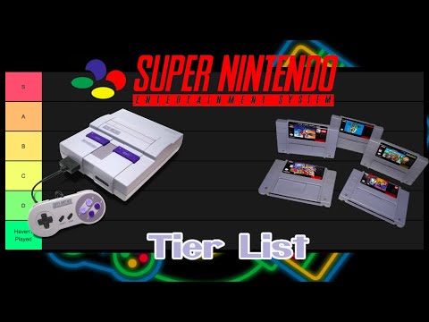 SNES Tier List! I Rank Some of the Best SNES Games!