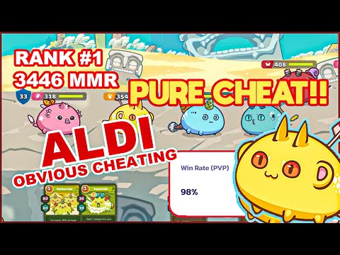RANK #1 OBVIOUS CHEATING BY ALDI | 98% PVP WINRATE | AXIE INFINITY | S20 BUG?