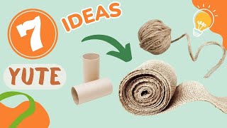 7 IDEAS INCREÍBLES 😯 utilizando  YUTE y TELA de SACO