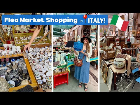 FLEA MARKET SHOPPING IN ITALY! My Favorite Thrift Stores In Rome | Thrift With Me! Rome + Florence