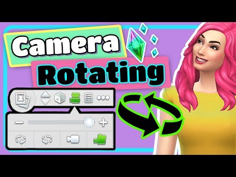 Part of a video titled The Sims 4 Freely Rotating the Camera While Building Tutorial