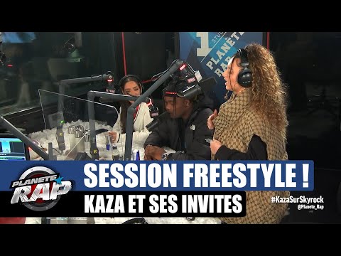 Kaza - Session freestyle avec Leila AD, Nalaa, Jesley & Flashko ! #PlanèteRap