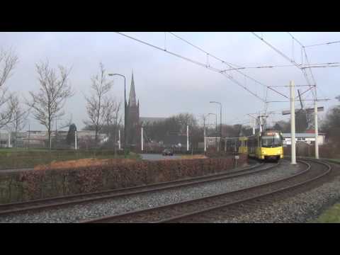 U-OV Sneltrams 5013 en 5009 in IJsselstein (20160212)