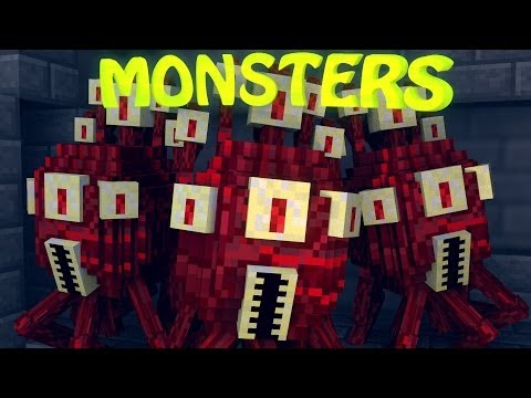 Minecraft | MONSTERS MOD Showcase! (Dungeon Mobs Mod)