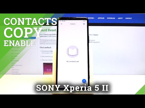 How to Copy Contacts in SONY Xperia 5 II – Export Numbers