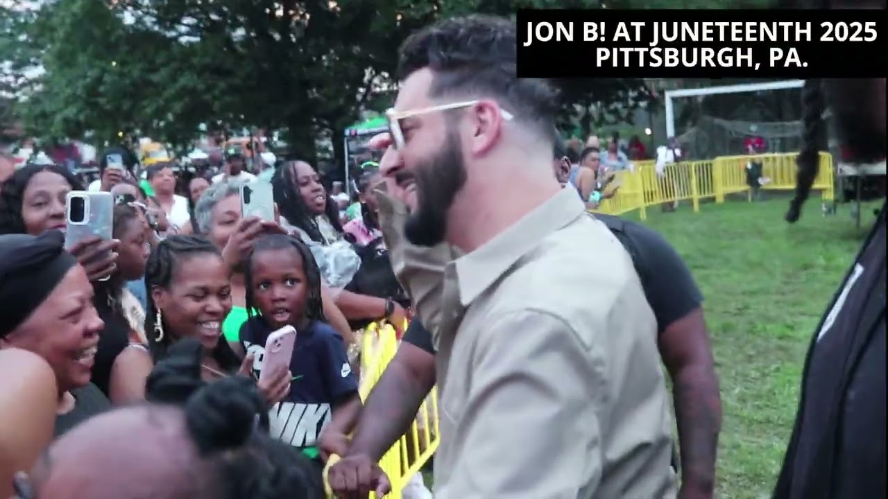 Fans go crazy for Jon B! At Pittsburgh's Juneteenth 2025!