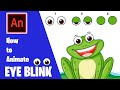 Eye Blink Animation in Adobe Animate CC | Cartoon Character Eye Blink Animation Tutorial