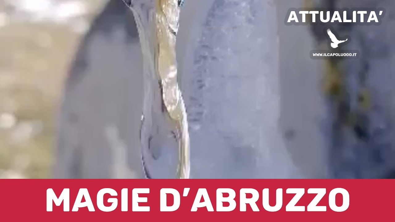 L’acqua è ghiacciata ma scorre, magie dal Parco Nazionale d’Abruzzo