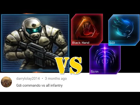 GDI Commando vs All Infantry