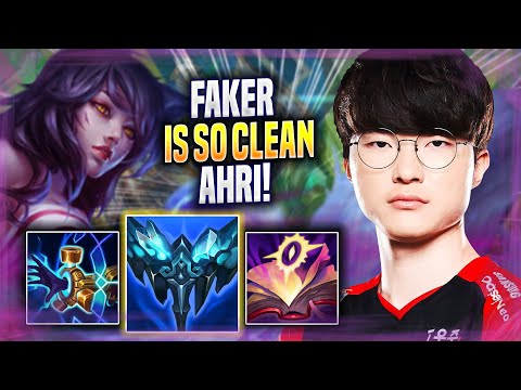 FAKER IS SO CLEAN WITH AHRI! - T1 Faker Plays Ahri MID vs Swain! | Season 2022