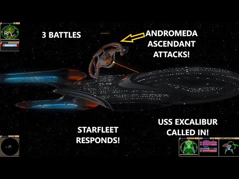 Andromeda Ascendant VS The Federation | Starfleet Respond! | 3 battles | Sovereign, Achilles, Exacli