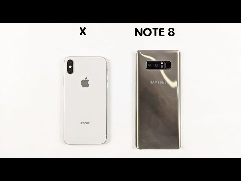 iPhone X Vs Samsung Note 8 Speed Test & Camera Comparison