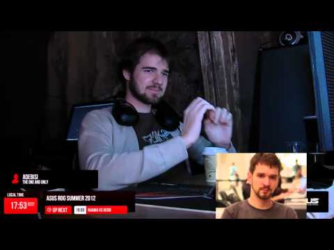 Adebisi and Incontrol doing impression of Destiny (Steven Bonnell) during ASUS ROG Summer 2012