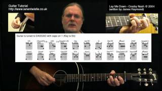 Lay Me Down (Crosby Nash) guitar lesson DVD and tab