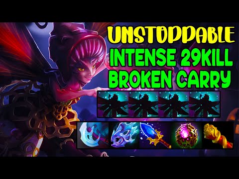 UNSTOPPABLE INTENSE 29KILL  - BROKEN CARRY - FULL INSANE TEAM FIGHT - DOTA 2 GAMEPLAY