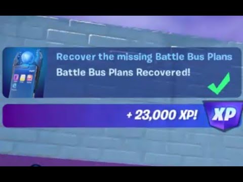 Fortnite Quest - Recover the missing Battle Bus Plans - Chapter 3 Season 2