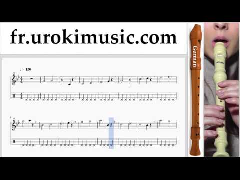 Comment Jouer de la Flute à bec (G.) Lukas Graham - 7 Years Tab Tablature Partie#1 Exerce um-i829
